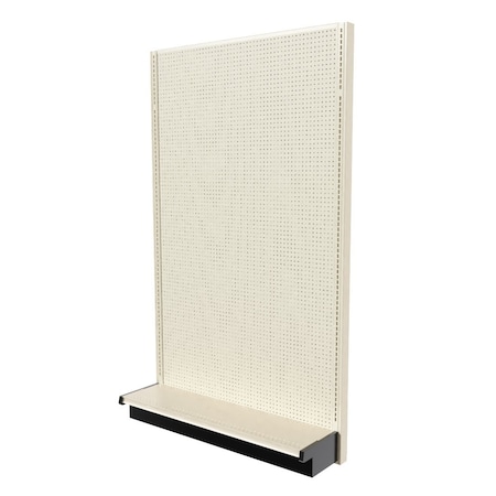 Lozier Gondola Single Sided Starter, Platinum Off-White, 48W x 84H x 13D P483U-ST